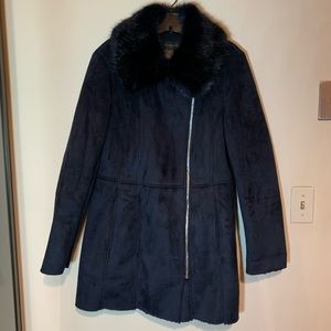 Donna Karan - Navy Winter Coat - M